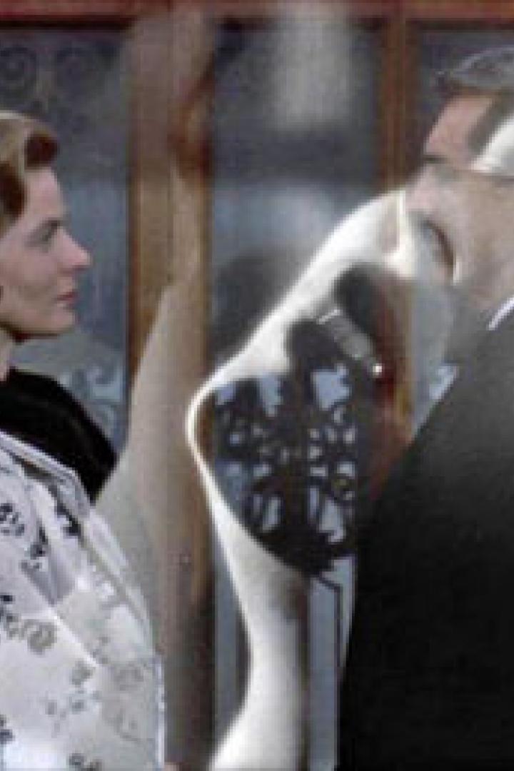 Eine Szene mit Ingrid Bergman und Cary Grant aus dem Film „Berüchtigt“.