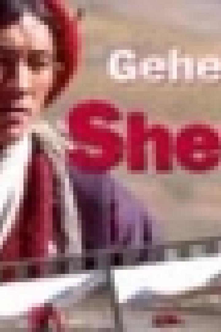 Ein Filmposter für „Das Geheimnis der Sherpas“ mit einem jungen Mann im Vordergrund.
