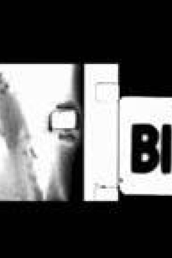 Ein beschädigter Filmstreifen mit dem Wort „Bild“.