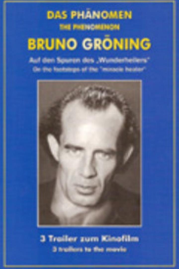 Das Cover des Films „Das Phänomen Bruno Gröning“ mit einem Porträt von Bruno Gröning.