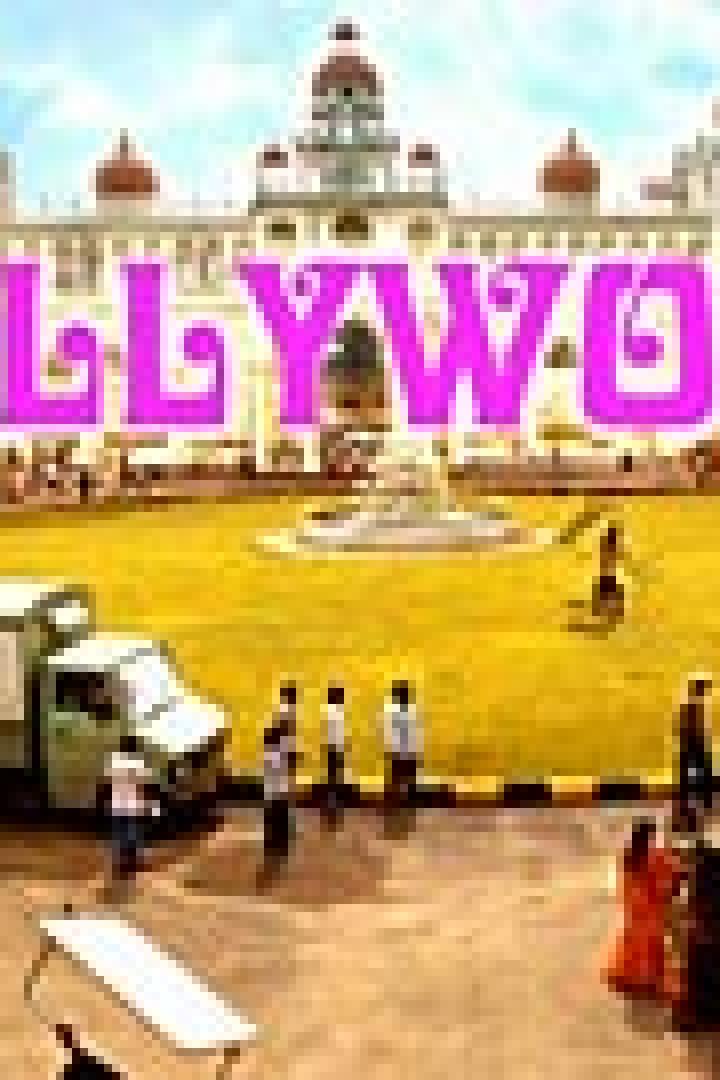 Vor dem Mysore Palast steht in großen Buchstaben „Bollywood“.