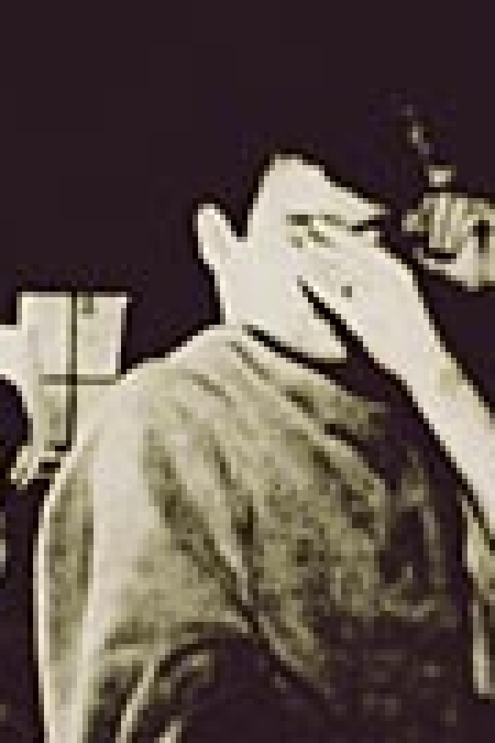 Zwei Männer posieren, indem sie mit ihren Händen ein imaginäres Fernglas formen.