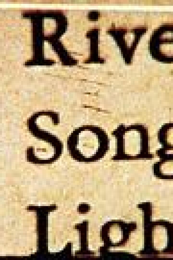 Der Titel „River Song, Light“ auf beigem Papier.