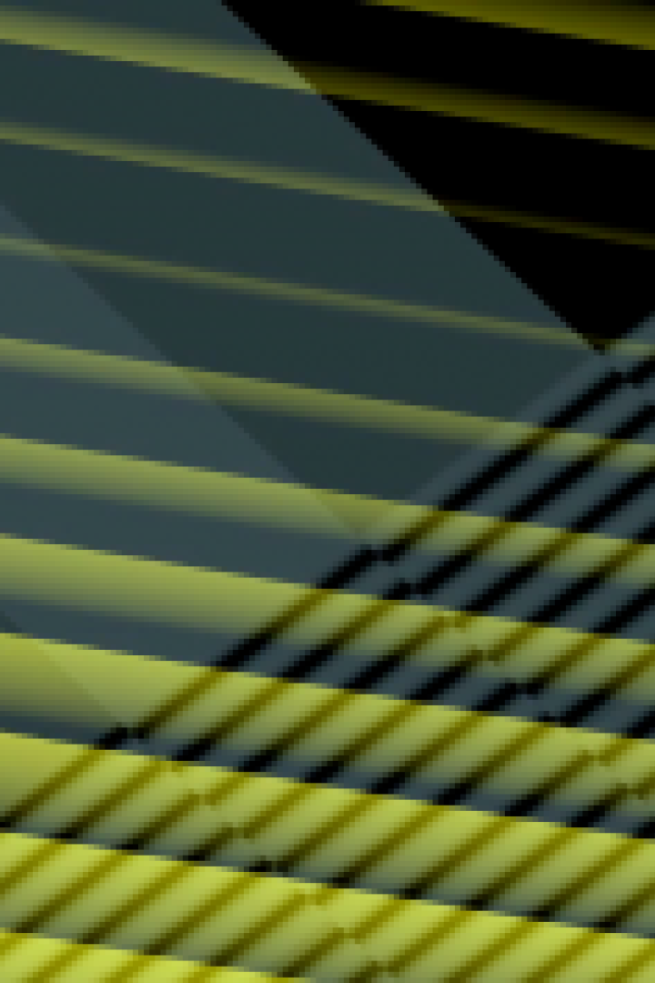 Abstrakte Darstellung von gelben und grauen diagonalen Linien.