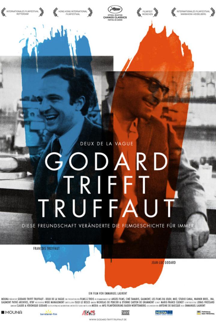 Das Filmplakat zu „Godard trifft Truffaut“ zeigt die beiden Regisseure.
