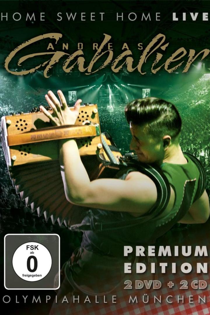 Das Cover der „Home Sweet Home Live Premium Edition“ von Andreas Gabalier in der Olympiahalle München.