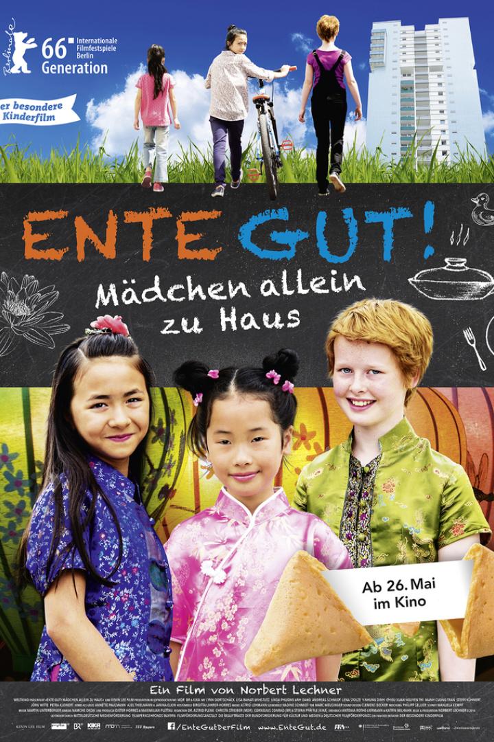 Ente gut! Mädchen allein zu Haus