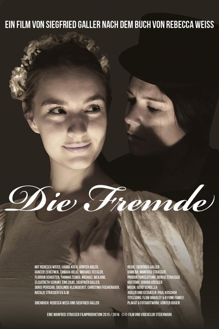 Das Filmplakat für „Die Fremde“ zeigt zwei Frauen in historischer Kleidung.