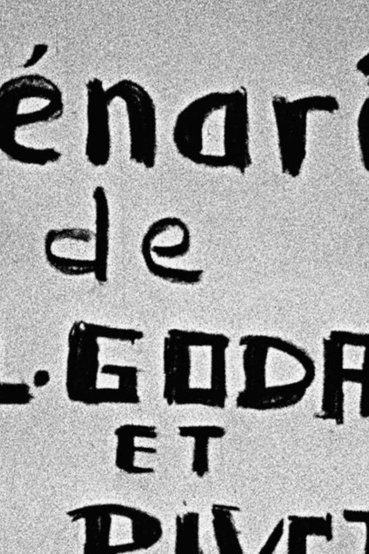 Der Schriftzug „Scénario de J-L. Godard et T. Rivette“ ist zu sehen.
