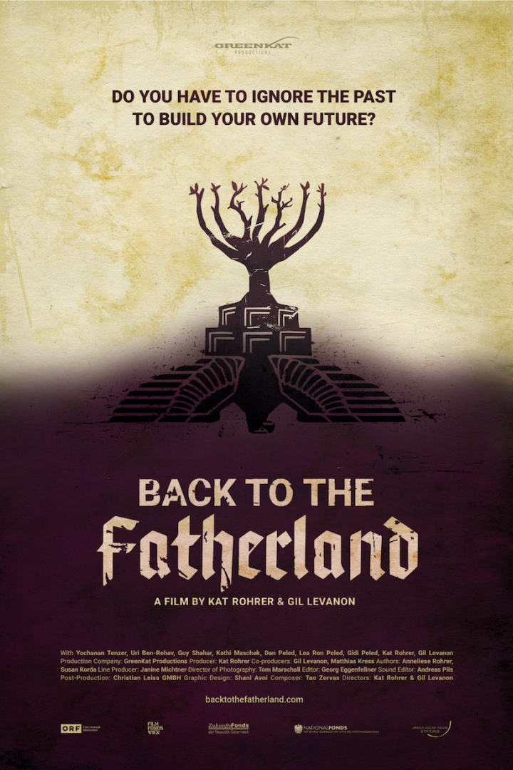 Das Filmplakat für „Back to the Fatherland“ zeigt einen stilisierten Baum über einem Reichsadler.