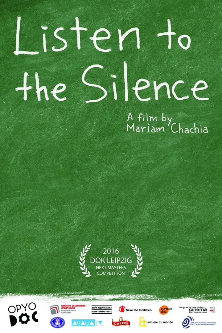 Das Filmplakat für „Listen to the Silence“ von Mariam Chachia.
