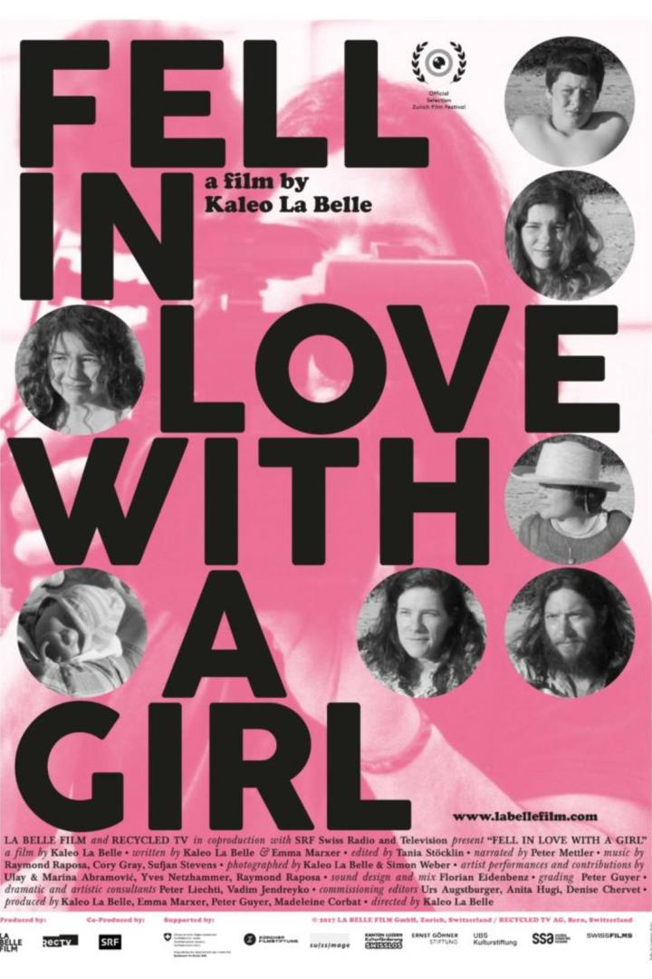 Das Filmplakat für „Fell in Love with a Girl“ von Kaleo La Belle mit mehreren Porträtaufnahmen.