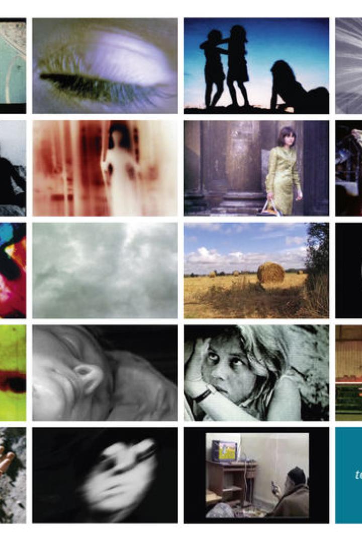 Eine Collage verschiedener Fotografien und Filmstills.