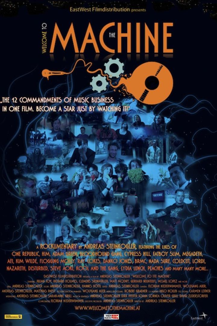 Das Filmplakat für „Welcome to the Machine“, eine Rockumentary von Andreas Steinkogler.