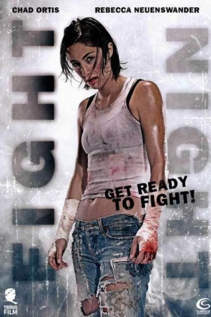Das Filmplakat zeigt Rebecca Neuenswander in dem Film „Fight Night“ als eine Kämpferin.
