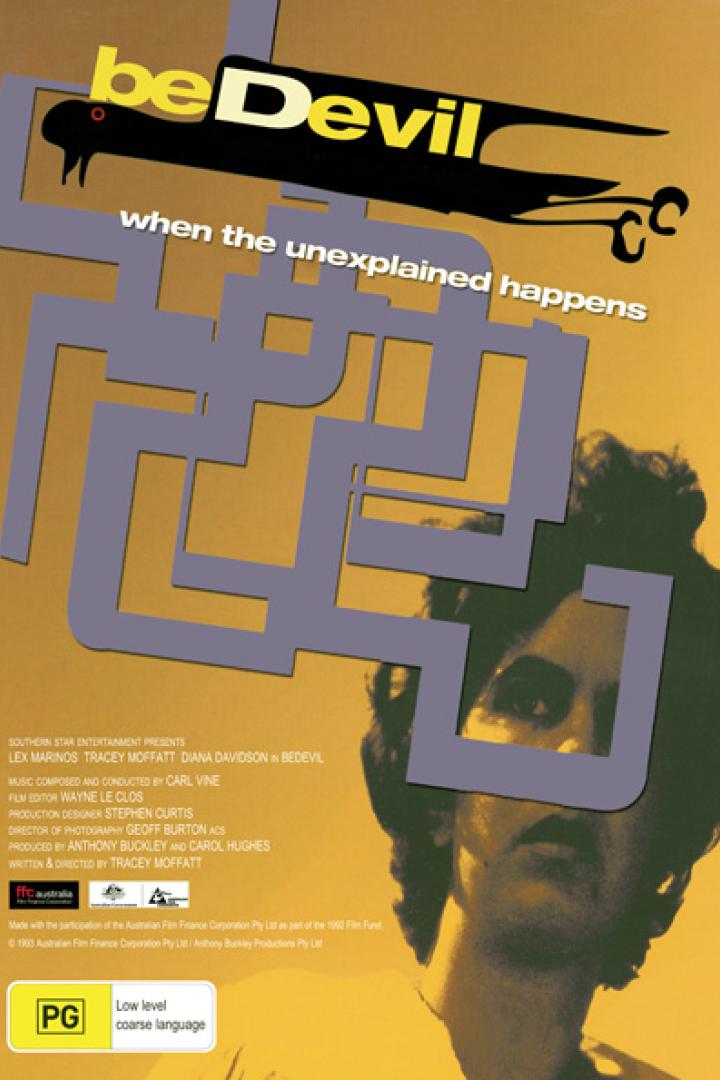 Das Filmplakat für „beDevil“ zeigt einen Mann und den Schriftzug „Wenn das Unerklärliche geschieht“.