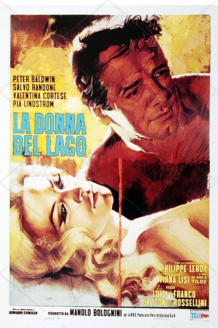 Das Filmplakat für „La Donna del Lago“ zeigt eine Frau und einen Mann.