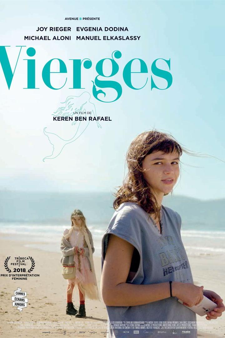 Das Filmplakat für „Vierges“ zeigt zwei junge Frauen am Strand.