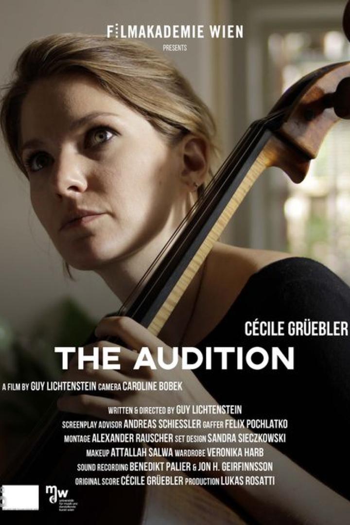 Das Filmplakat für „The Audition“ zeigt Cécile Grüebler mit einem Cello.
