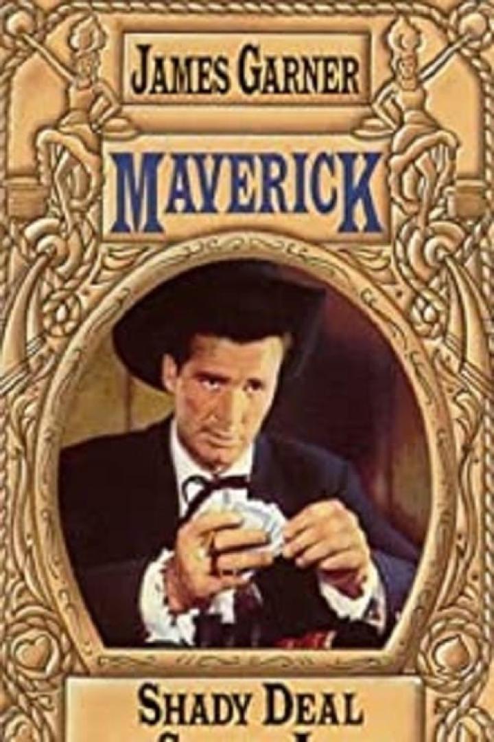 Das Cover des Buches „Maverick: Shady Deal at Sunny Acres“ mit James Garner als Pokerspieler.