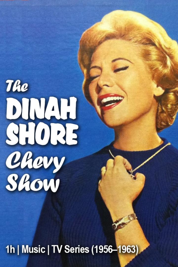 Werbeplakat für „The Dinah Shore Chevy Show“ mit Dinah Shore, die lächelt.