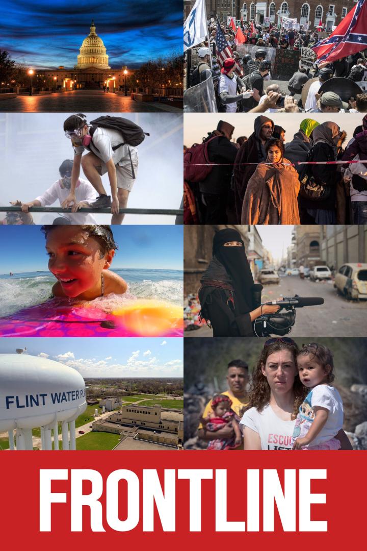 Eine Collage verschiedener Bilder, darunter das Kapitol, Proteste und Menschen in Notlagen.