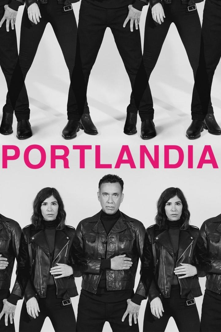 Das Cover der Fernsehserie „Portlandia“ mit Fred Armisen und Carrie Brownstein.