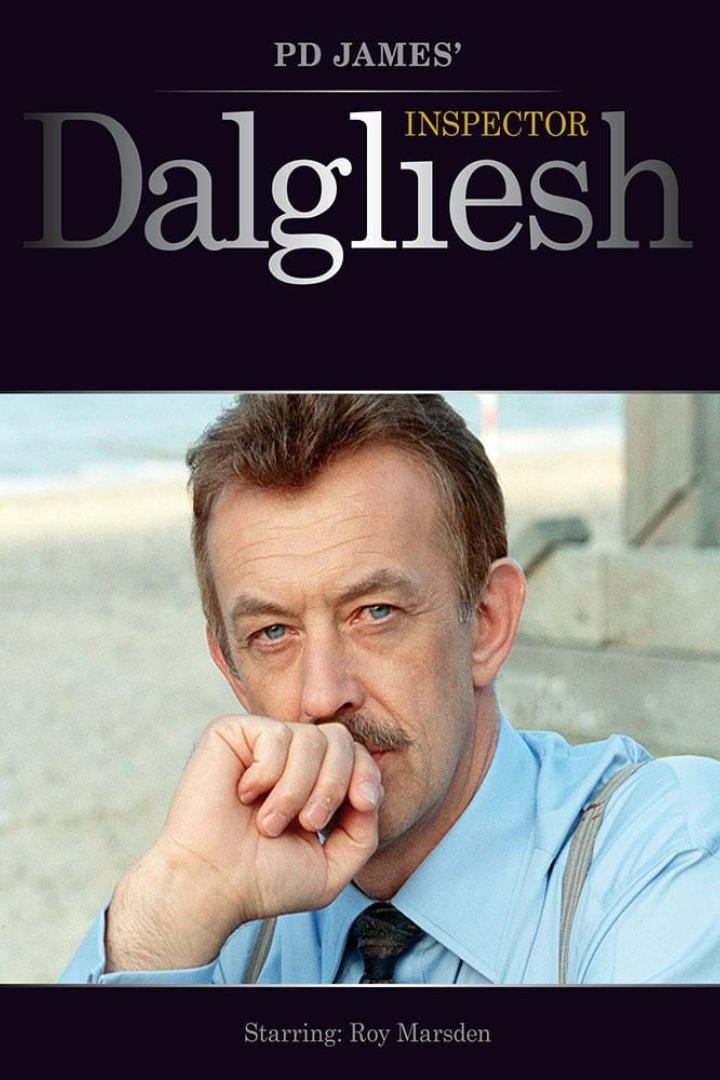 Das Filmplakat zeigt Roy Marsden als „Inspector Dalgliesh“.