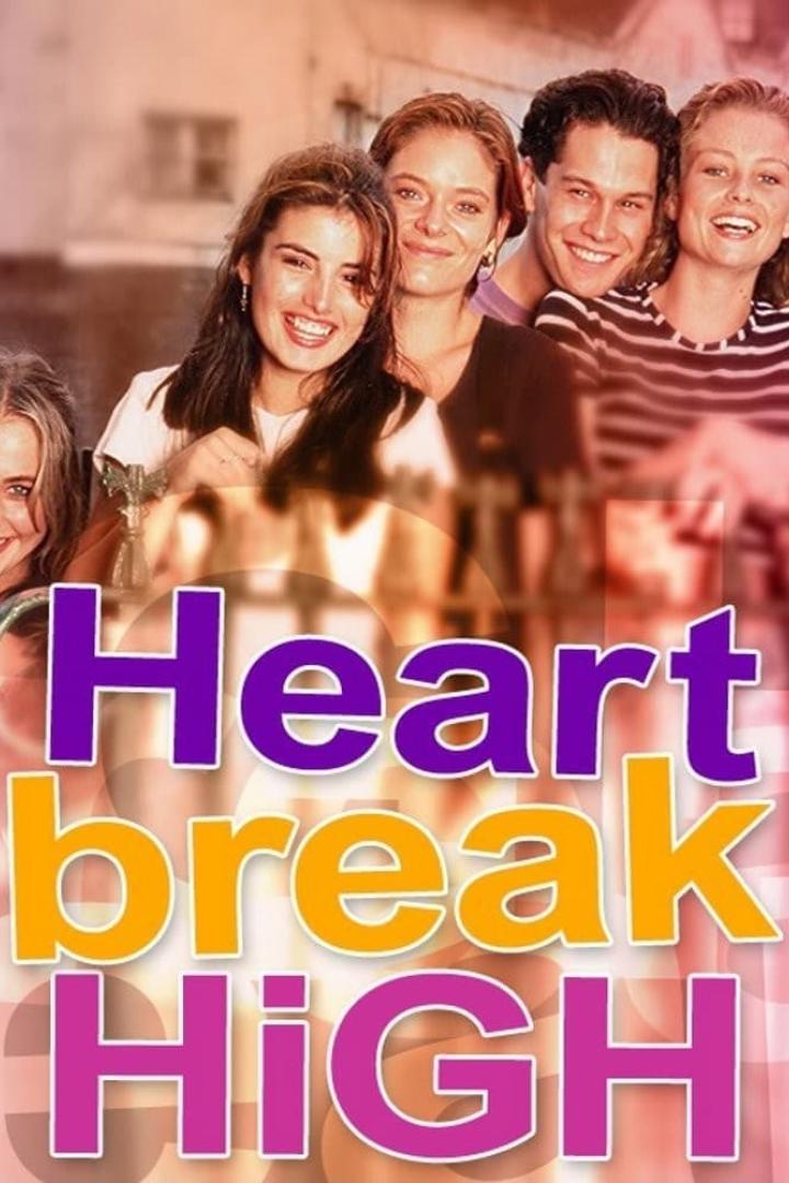 Das Filmplakat für „Heartbreak High“ zeigt eine Gruppe lächelnder Teenager.