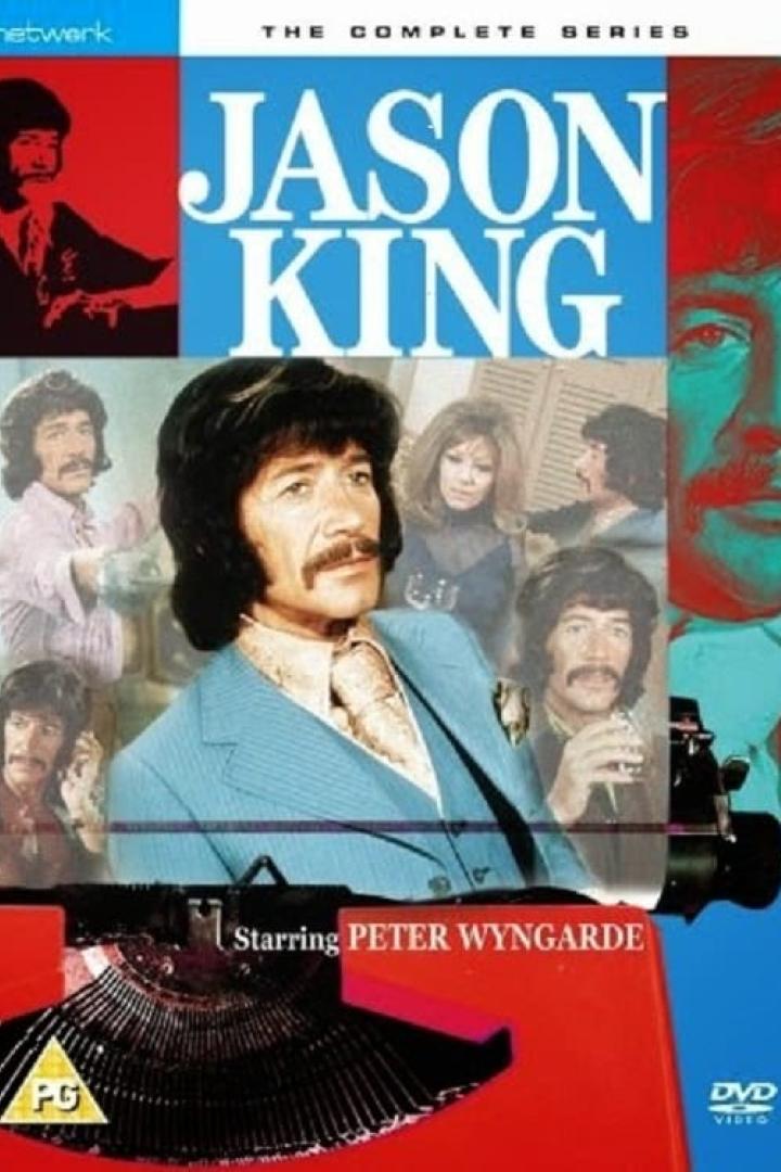 Das Cover der kompletten Serie von „Jason King“ mit Peter Wyngarde.