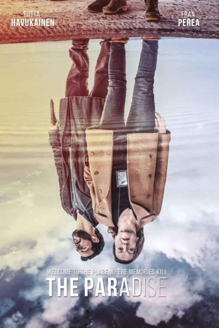 Das Filmplakat für „The Paradise“ zeigt gespiegelte Bilder von Riitta Havukainen und Fran Perea.