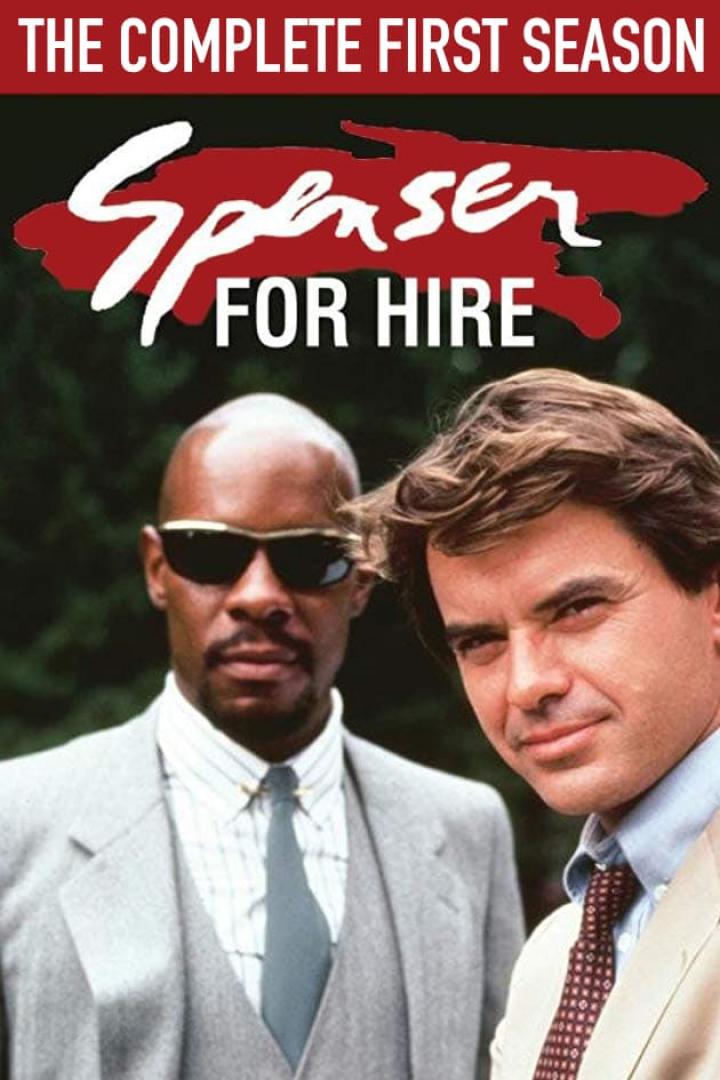 Das Cover der ersten Staffel von „Spenser: For Hire“ mit den Schauspielern Robert Urich und Avery Brooks.