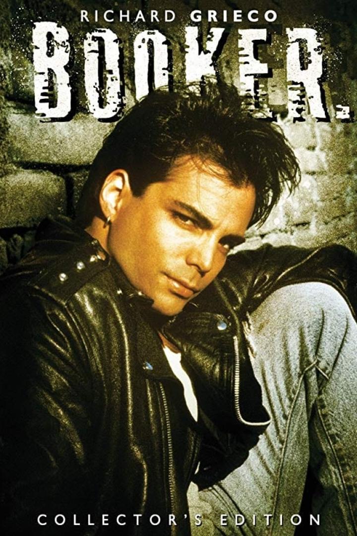 Das Cover der „Collector's Edition“ von „Booker“ mit Richard Grieco in Lederjacke.