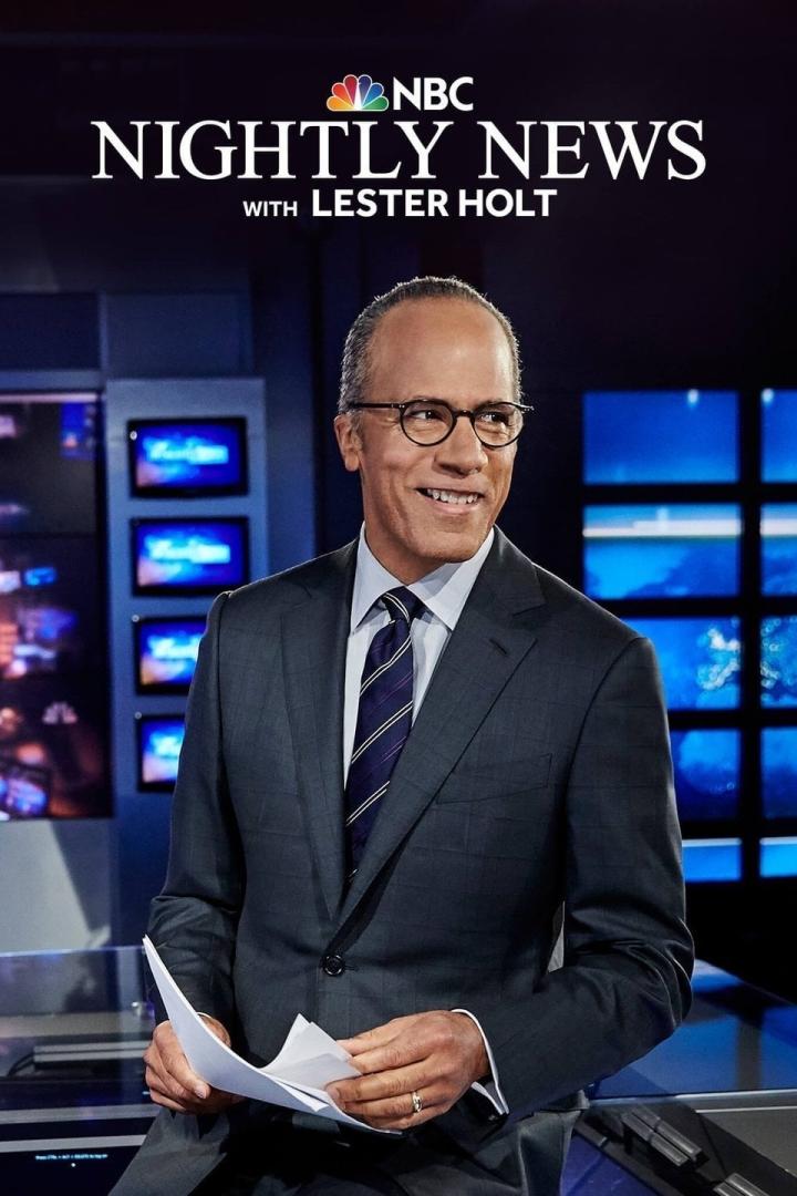 Lester Holt im Studio von „NBC Nightly News“.