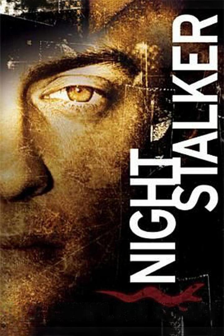Das Filmplakat für „Night Stalker“ zeigt das Gesicht eines Mannes.