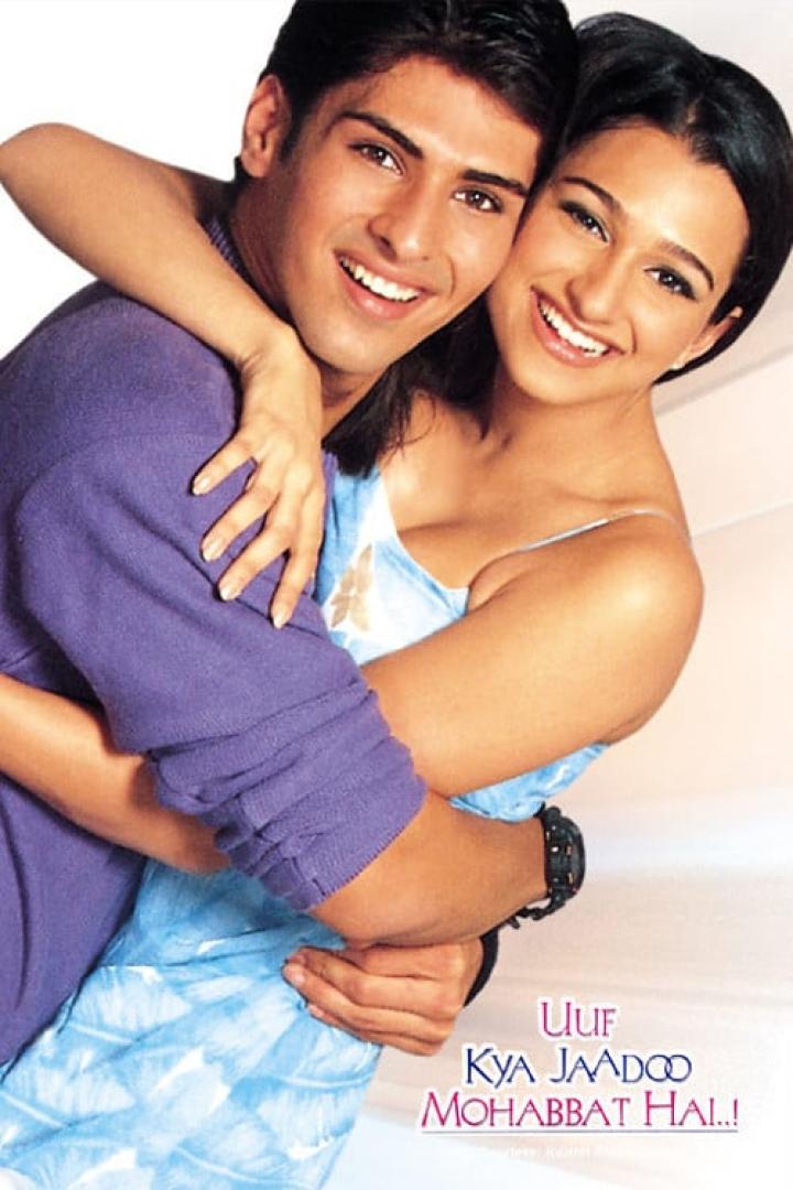 Ein lächelndes Paar umarmt sich; im Vordergrund der Titel „Uuf Kya Jaadoo Mohabbat Hai!“.