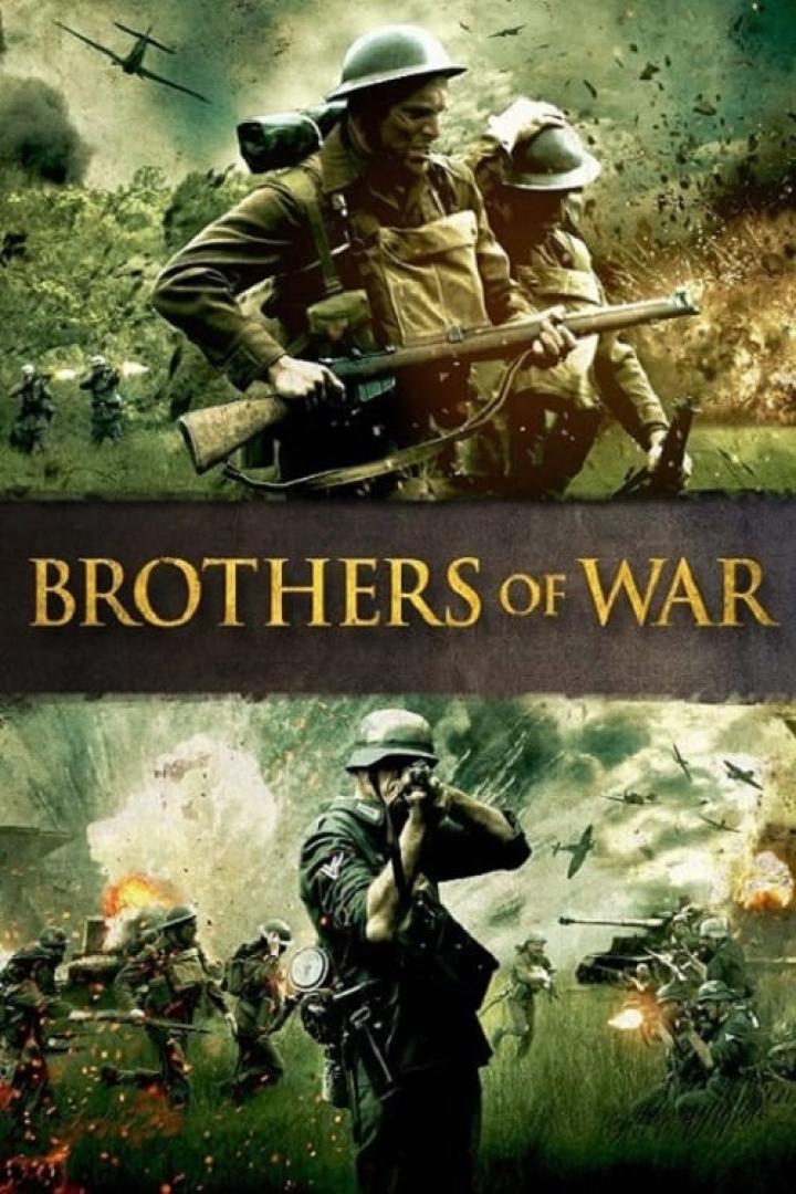 Das Filmplakat für „Brothers of War“ zeigt Soldaten im Kampf während des Zweiten Weltkriegs.