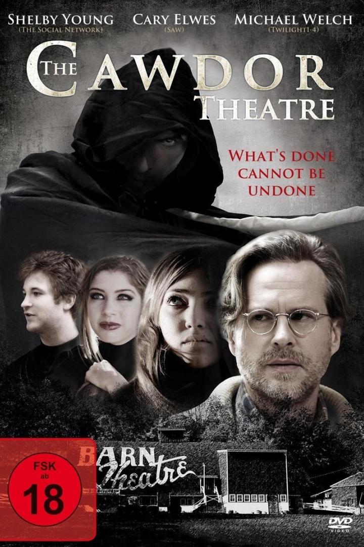 Das Filmplakat für „The Cawdor Theatre“ zeigt Schauspieler und den Titel des Films.