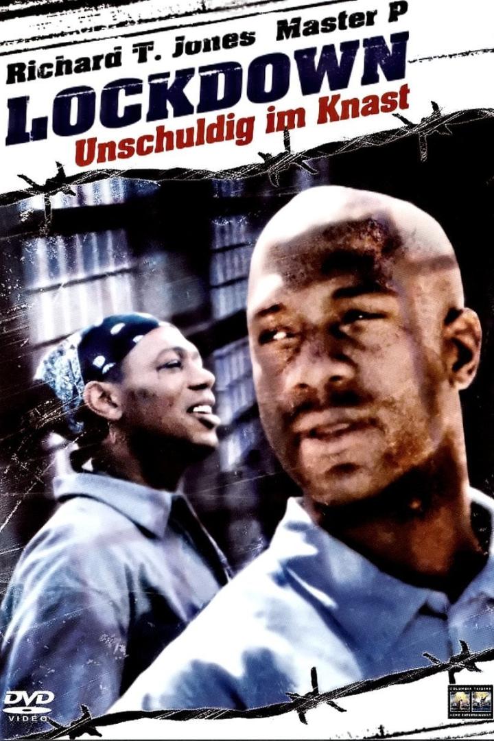 Das Filmplakat für „Lockdown: Unschuldig im Knast“ mit Richard T. Jones und Master P.