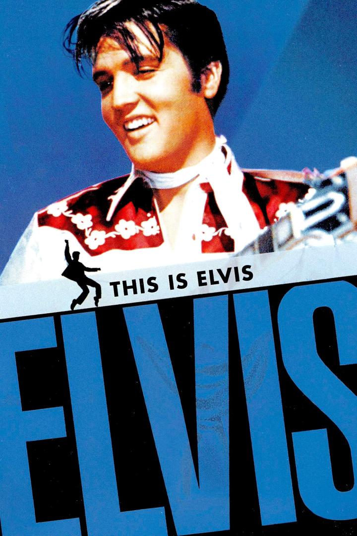 Das Cover des Films „This Is Elvis“ zeigt Elvis Presley lächelnd.