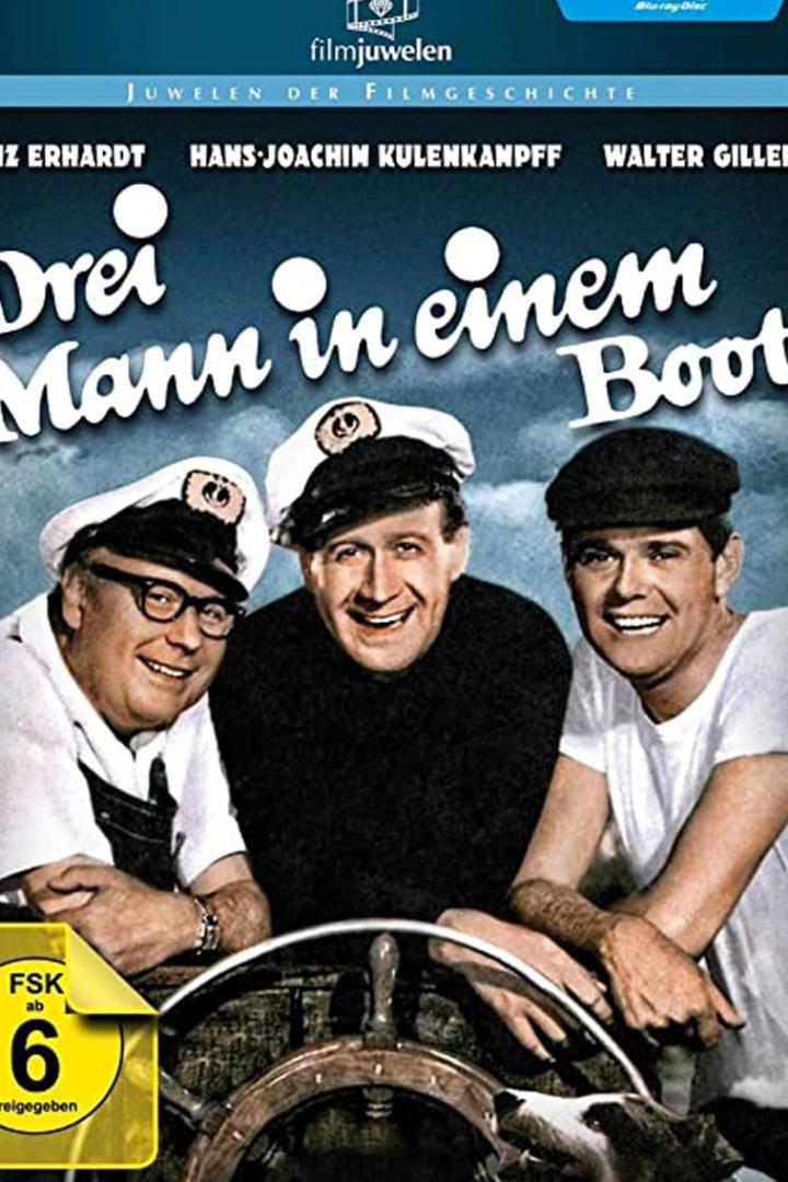 Drei Mann in einem Boot