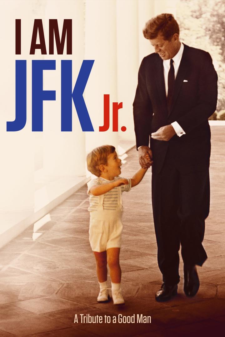John F. Kennedy geht mit seinem Sohn John F. Kennedy Jr. Hand in Hand.