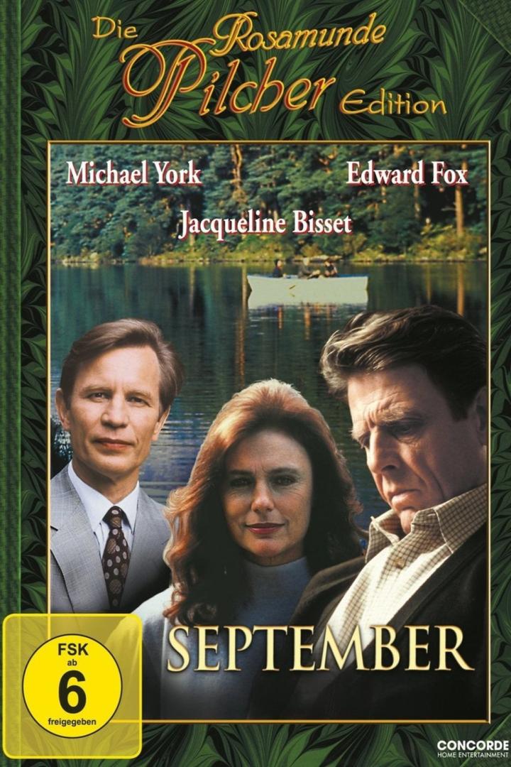 Das Cover der „Rosamunde Pilcher Edition“ von „September“ mit Michael York, Jacqueline Bisset und Edward Fox.