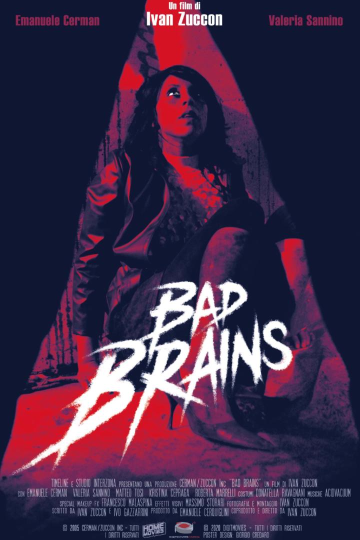 Das Filmplakat für „Bad Brains“ zeigt eine Frau in rotem Licht.