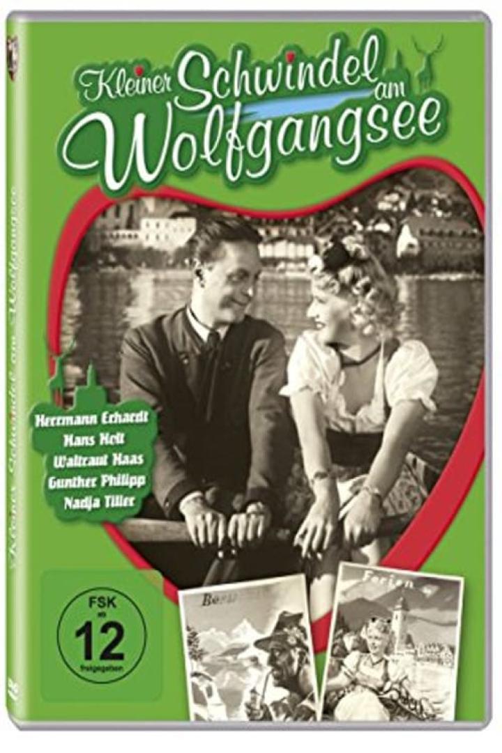 Das DVD-Cover des Films „Kleiner Schwindel am Wolfgangsee“ mit Herrmann Erhardt und Nadja Tiller.