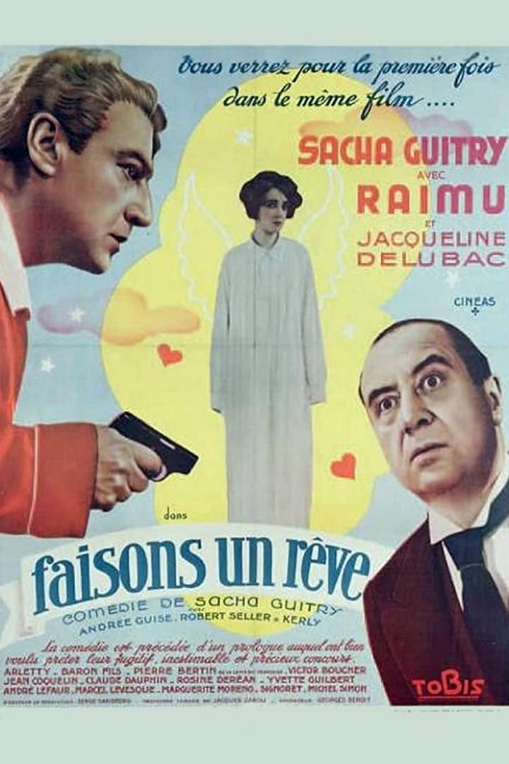 Das Filmplakat für „Faisons un rêve“ zeigt zwei Männer und eine Frau in der Mitte.