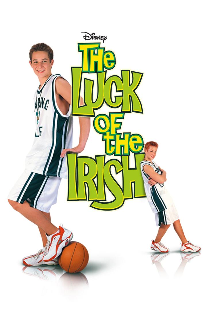 Das Filmplakat für „The Luck of the Irish“ zeigt einen Jungen in einem Basketballtrikot.