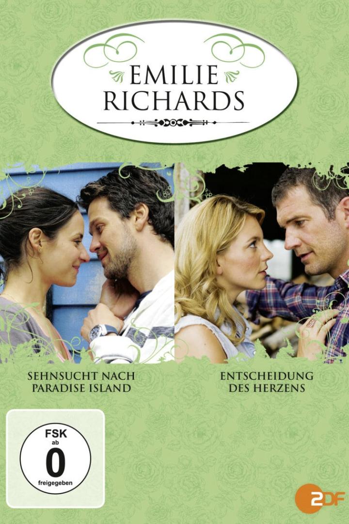 Das Cover der „Emilie Richards“-Filme „Sehnsucht nach Paradise Island“ und „Entscheidung des Herzens“.