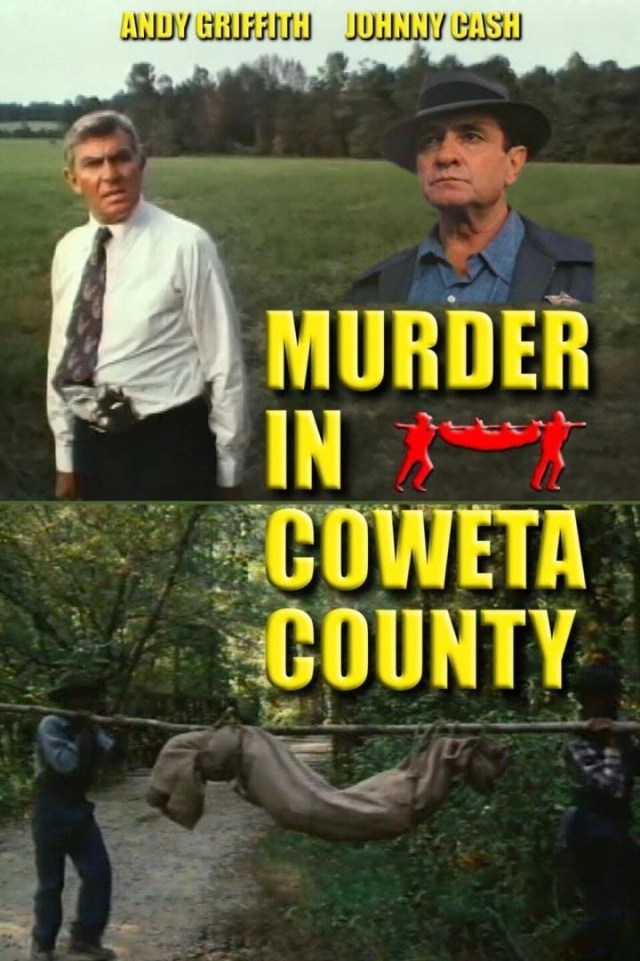 Das Filmplakat für „Mord in Coweta County“ mit Andy Griffith und Johnny Cash.