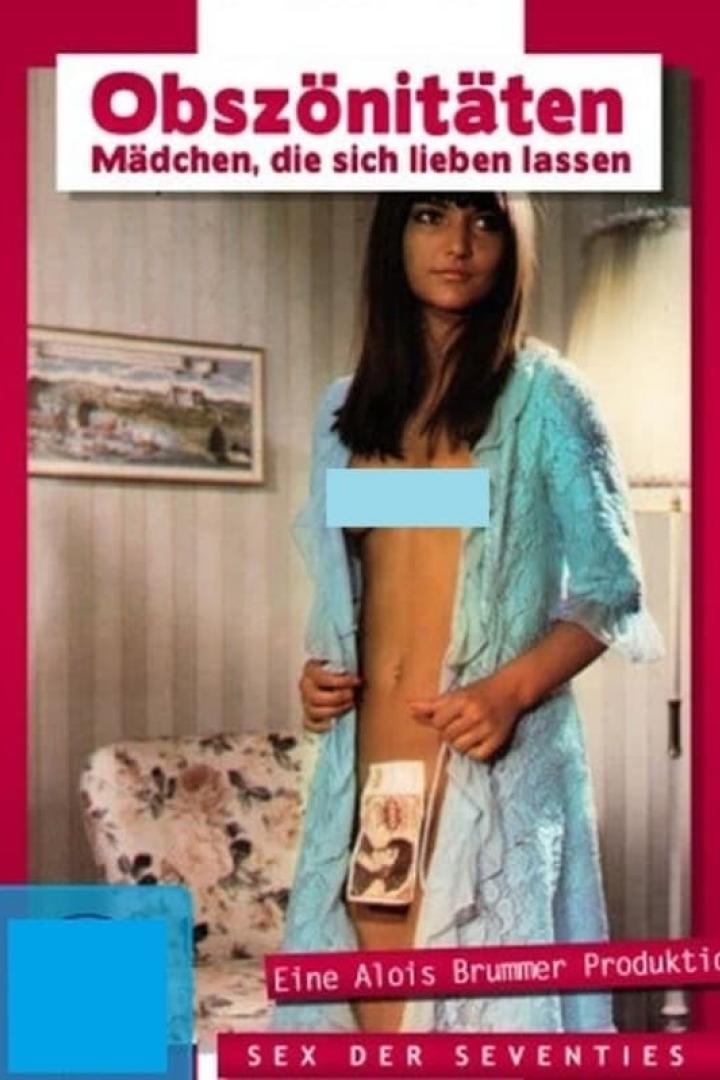Das Cover des Films „Obszönitäten – Mädchen, die sich lieben lassen“ zeigt eine Frau im Morgenmantel.